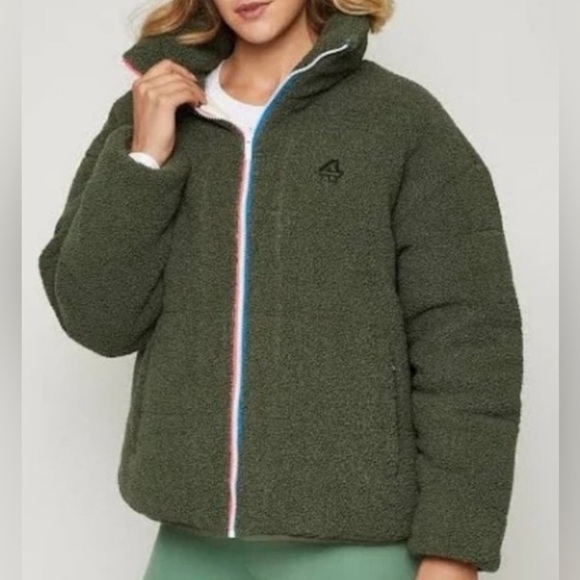FourLaps Polar Quilted Reversible Sherpa Jacket -NWT - Size XXL Responsible Down - Picture 1 of 12